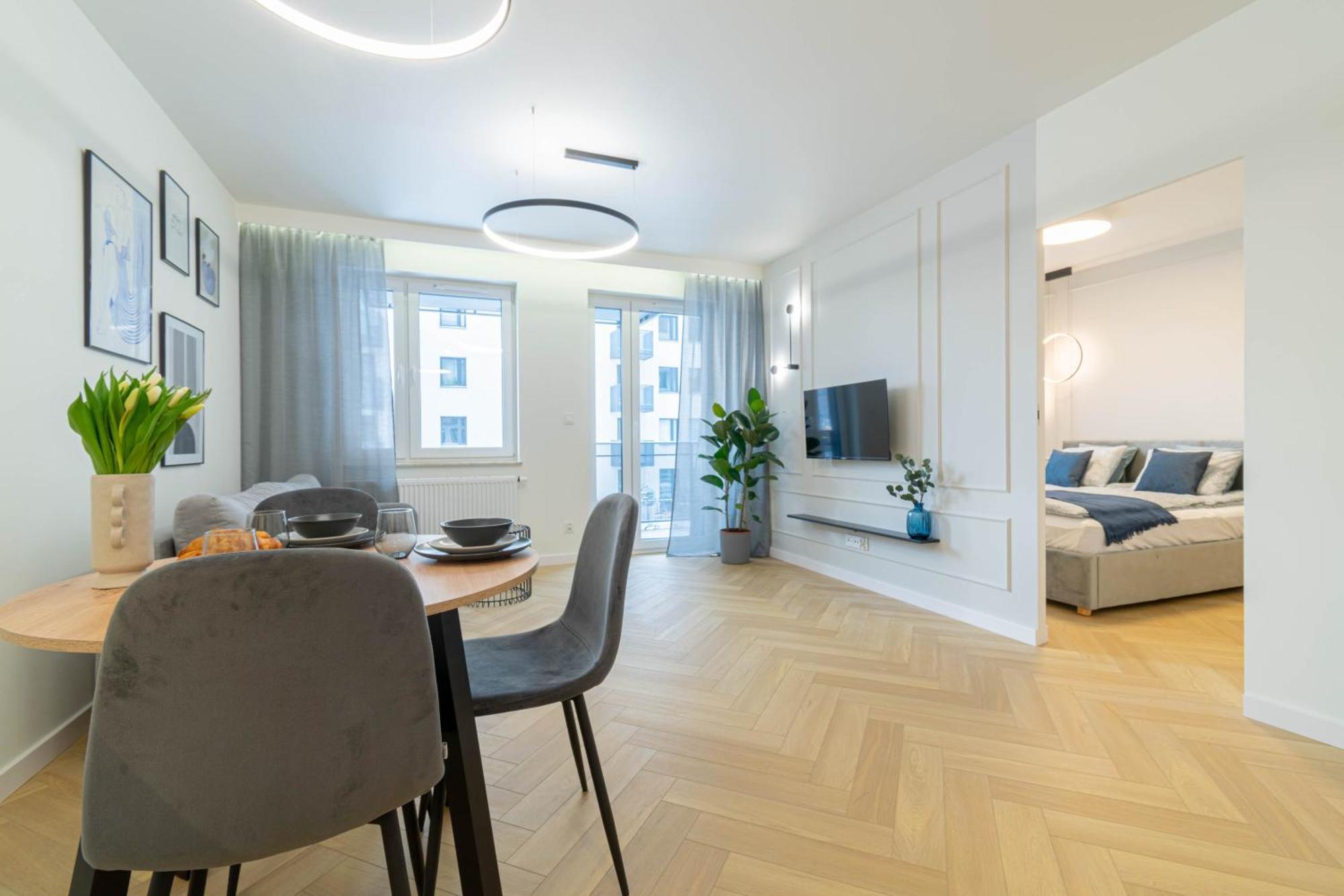 Blue Apartment Ceglana - Free Parking - Self Check-In Katowice Exteriör bild