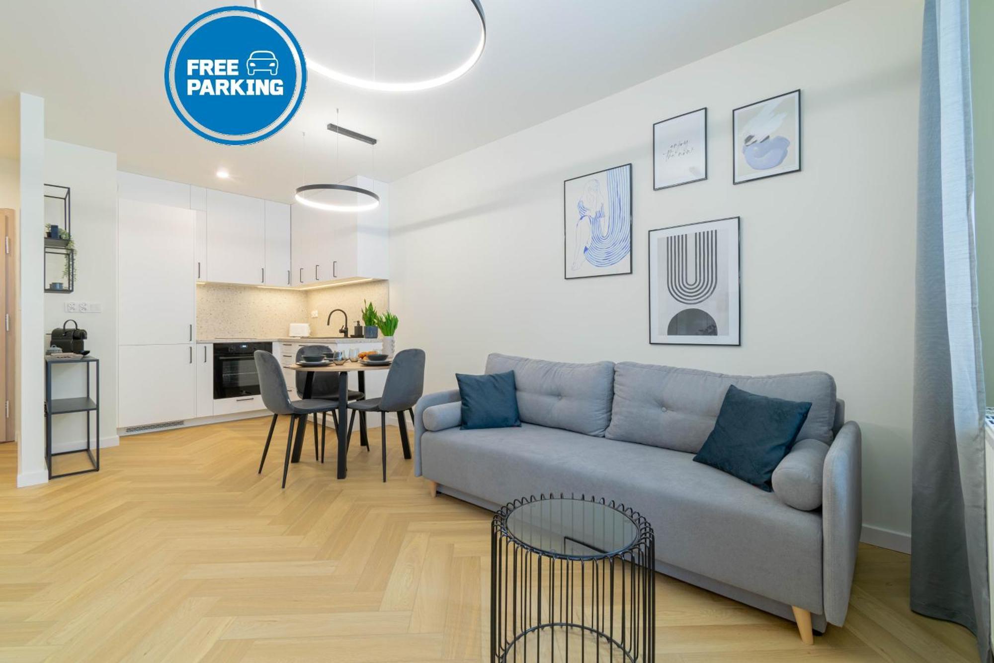 Blue Apartment Ceglana - Free Parking - Self Check-In Katowice Exteriör bild